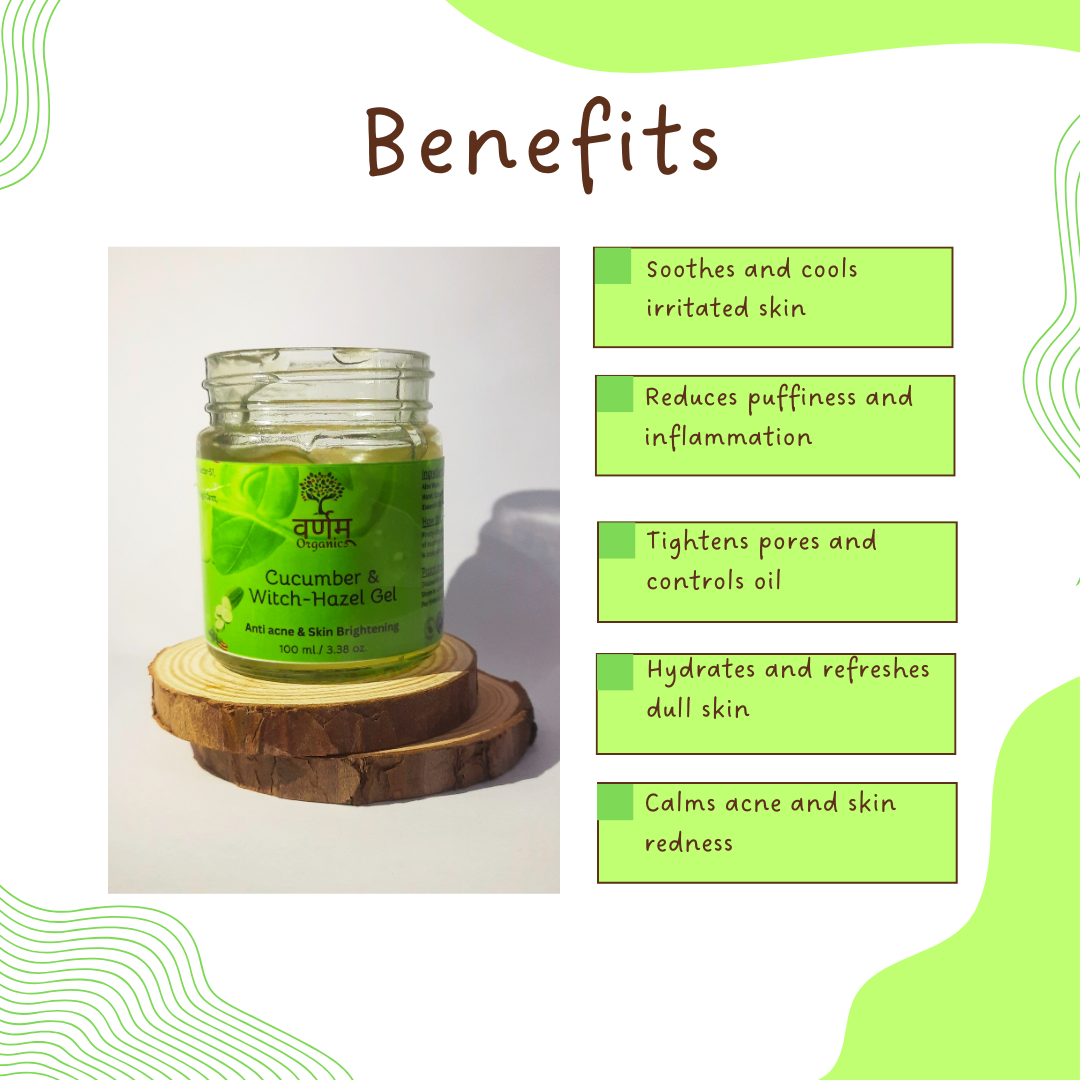 Cucumber, Ashwagandha & Witch-Hazel Face Gel (100g)